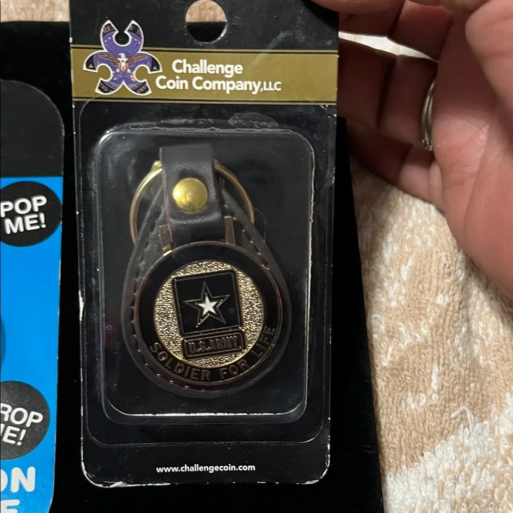 U.S. Army PopGrip - Gold and Silver Zigzag
